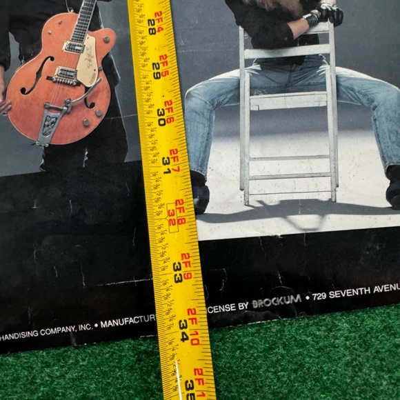 Vintage 90s Original Poison Rock N Roll Heavy Metal 22”x34” 1990 Brockum Poster - Picture 4 of 5